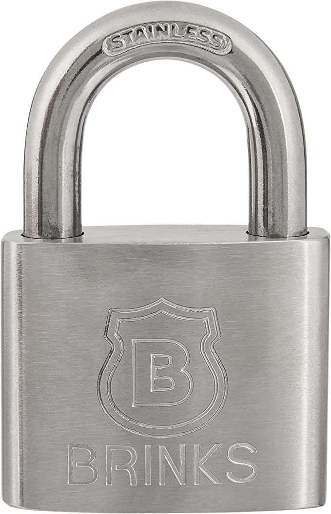 Brinks 672-50811 Commercial 2" (50mm) Solid Stainless Steel Padlock