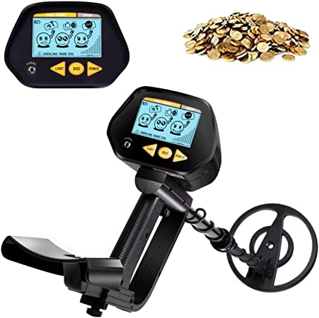 INTEY Metal Detector High Precision -2 Modes, Adjustable Gold Detector-77cm-109cm, Detector with LCD Screen, Impermeable Search Coil and 3.5mm Headphone Jack, Best Gift for Friend and Family