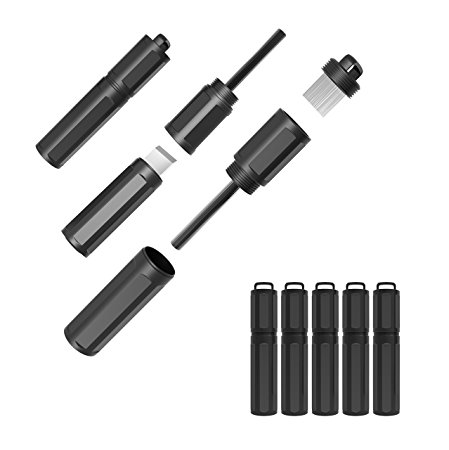 Etekcity 5 Pack Camping Fire Starter, Outdoor Magnesium Flint and Steel Survival Emergency Kit