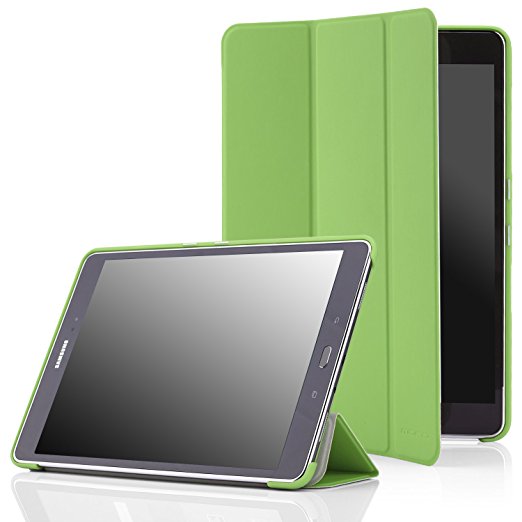 MoKo Samsung Galaxy Tab A 9.7 Case - Slim Lightweight Smart-shell Cover Case for Samsung Galaxy Tab A 9.7", With Auto Wake / Sleep and S-pen Opening, GREEN