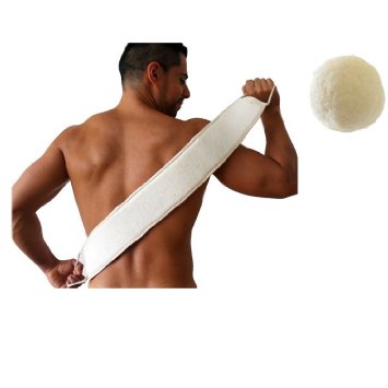 Excellent Loofah Back Scrubber with Konjac Sponge Effectively Exfoliate Leaving Clean Smooth Skin the Ultimate Back Scrubber for Men and Women King of Back Scrubbers