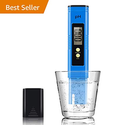 Vandora Digital PH Meter, PH Meter 0.01 PH High Accuracy Water Quality Tester with 0-14 PH Measurement Range for Household Drinking, Pool and Aquarium Water PH Tester Design with ATC