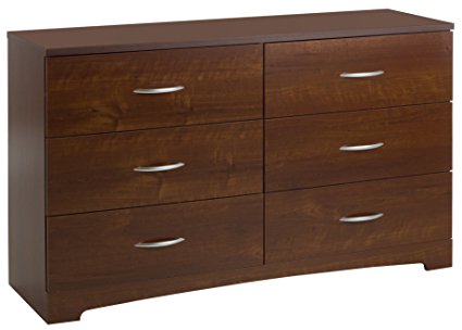 South Shore Step One 6-Drawer Double Dresser, Sumptuous Cherry