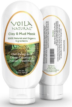 Facial Mask with Dead Sea Mud & Kaolin Clay - 100% Pure Spa Quality Mud Mask Draws Out Pore-Clogging Impurities - Ancient Beauty Secret for Deep Pore Cleansing - Anti-Aging Treatment Restores Moisture Balance for All Skin Types - Gently Exfoliate & Detox Face, Body & Hair - Clarify Oily Skin & Acne - Moisturizing Benefits for Women, Men & Teens - Organic & All-Natural Ingredients