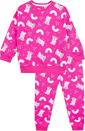 Peppa Pig Girls' Sweatshirt and Sweatpants Set