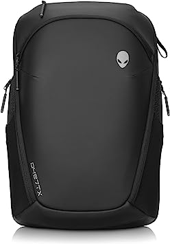 Alienware 17-inch Laptop Horizon Travel Backpack, Weather Resistant, Shockproof, Anti-Scratch Interior Design, TSA-Friendly for Travel, Work, Leisure for Men and Women - Galaxy Weave Black