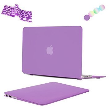 MacBook Air 13 Case, Vimay 2 in 1 AIR 13-inch Soft-Touch Plastic Hard Shell Snap On Case Cover for Apple MacBook Air 13.3" (A1466 & A1369) with Free Keyboard Cover, Purple