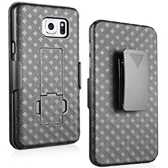 Galaxy Note 5 Case, AceAbove Case For Galaxy Note 5 with Belt Clip Super Slim Hard Armor Holster Case with Kickstand and Swivel Belt Clip for Samsung Galaxy Note 5 - Black
