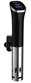 Gourmia GSV115 |Immersion Compact Sous Vide Pod with LED Display | Digital Timer |Accurate Cooking |800 Watts | Recipe Book Included