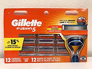 Gillette Fusion 5 Razor Blade Cartridges - 12 Count