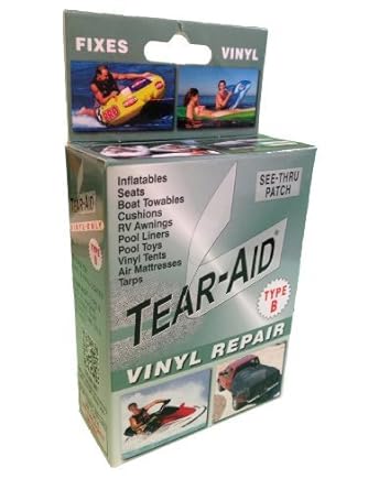 Tear-Aid Vinyl Repair Patch Kit 3 " X 12 " 7/8 " X 7/8 " 1-3/8 " X 1-3/8 " Type B Green
