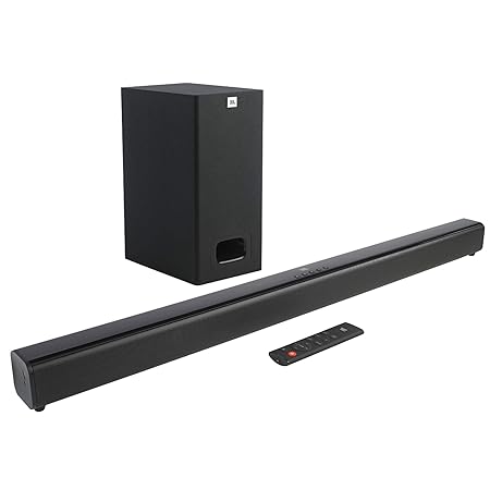 JBL Cinema SB130 by Harman 110 Watt 2.1 Channel Wired Soundbar with Dolby Digital (Black)