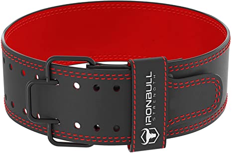 Iron Bull Strength Quick Release Weightlifting Belt PRO - 7mm Fast Lever Lifting Belt - 4-inch Wide Suede Leather Back Support - for Powerlifting, Weight Training, Gym and Fitness