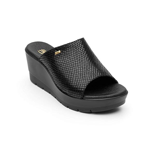 Flexi BELANOVA Women's Genuine Leather Slip-on Wedge Sandals