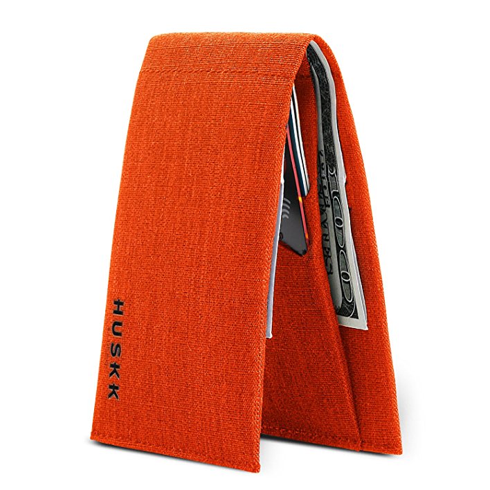 Slim Card Holder Front Pocket Wallet - Vegetable Tanned - HUSKK