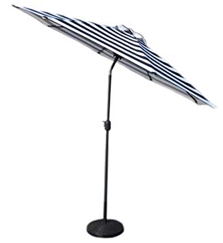 VMI Striped Umbrella, Large, Black