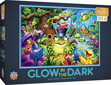 MasterPieces The Right Fit Kids Glow In The Dark Jigsaw, Abracadabra, Tillywig Top Fun Award, 60 Piece, For Age 5