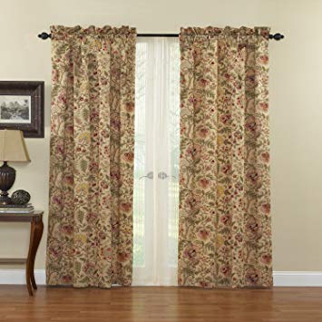 Waverly 10985042X084AN Imperial Dress 42-Inch by 84-Inch Single Window Panel, Antique
