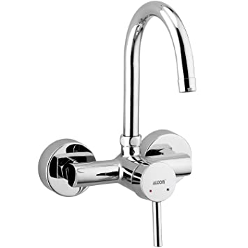 ALTON LEO12130 Brass, Single Lever Sink Mixer With Swivel Spout, Chrome Finish