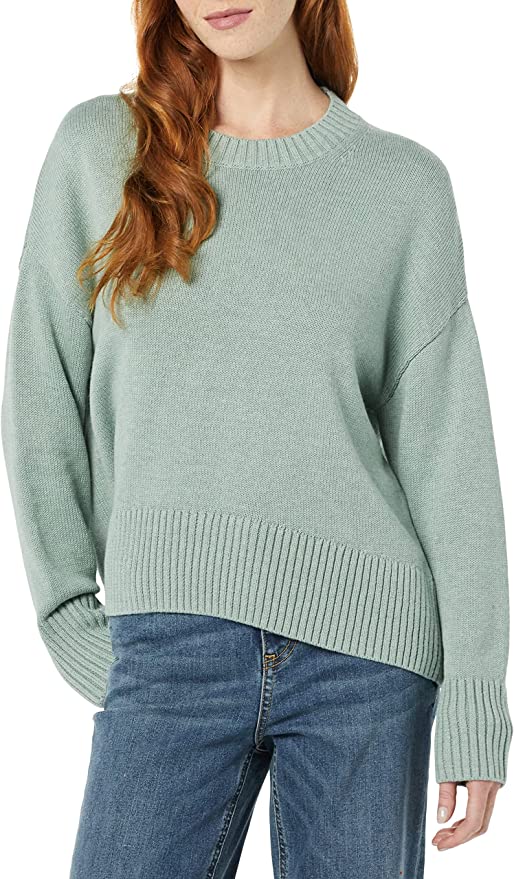 Daily Ritual Women's Boxy Crewneck Sweater