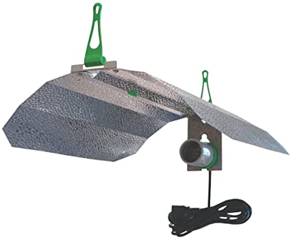 Lumii Maxii Hydroponic Grow Tent Light Reflector Kit Shade With 2 Hooks & 4m HID Cord Set