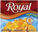 Royal Gelatin Sugar Free Orange 032-Ounce Pack of 12