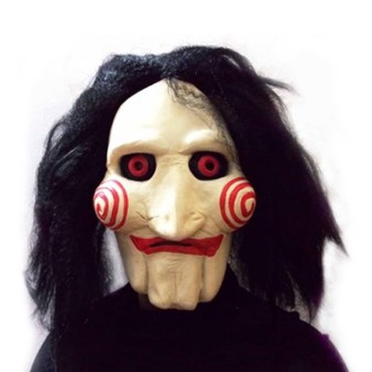 KINGMAS® Halloween Mask Movie Jigsaw Puppet - Full Mask Head Latex