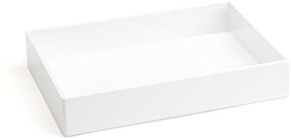 Poppin Accessory Tray White, 6-7/8" X 9-7/8" X 1-3/4" H