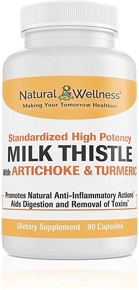 Natural Wellness Milk Thistle with Artichoke & Turmeric - 30 Day Supply