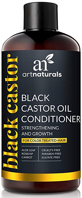 ArtNaturals Black Castor Oil Conditioner – (16 Fl Oz/473ml) – Strengthen, Grow and Restore – Jamaican Castor – For Color Treated Hair