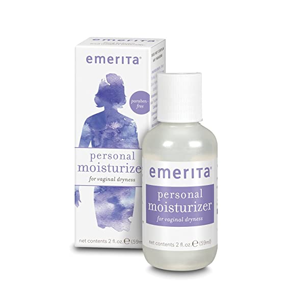 Emerita Personal Moisturizer | Intimate Skin Care for Vaginal Dryness | Water Based with Calendula & Vitamin E | Estrogen & Paraben Free | 2 fl oz
