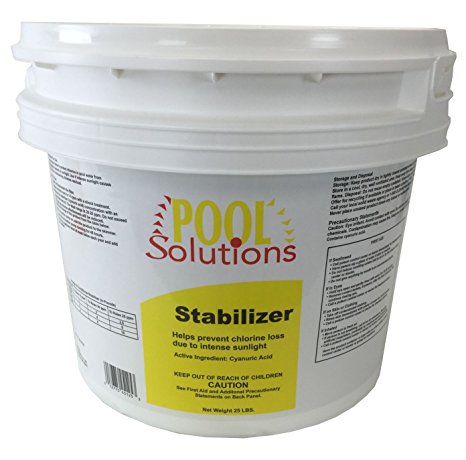 New Pool Solutions STABILIZER CYANURIC ACID SWIMMING POOL/SPA P17025DE 25-lbs