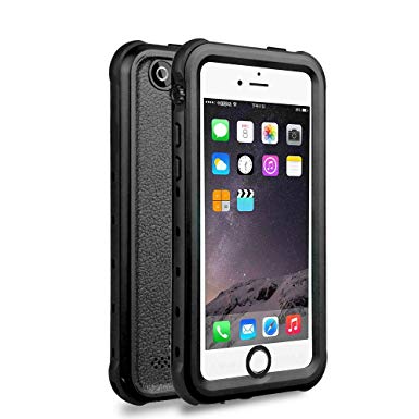 iPhone 5 5S SE Waterproof Case, Upgraded Shockproof Dropproof Dirtproof Rain Snow Proof Full Body Protective Cover IP68 Certified Underwater Case Built-in Screen Protector for iPhone 5S 5 SE (Black)
