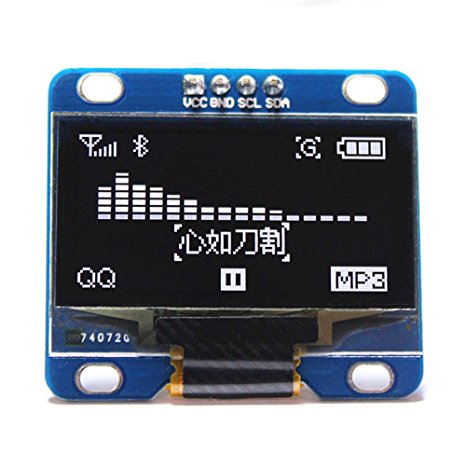 Diymall 1.3" Inch White I2C IIC Serial 128X64 OLED LCD LED Display Module for Arduino 51 MSP420 STIM32 SCR