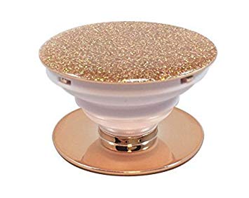 KuKu  Multi-Function Mounts and Stands - Expainding Stand Pop Grip Mount- Glitter Rose Gold (Glitter)