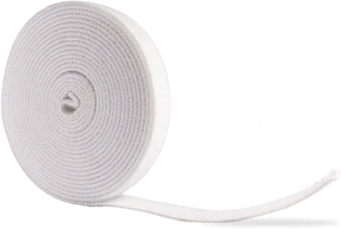QualGear VR2-W-1-P Velcro Cable Tie Roll, White