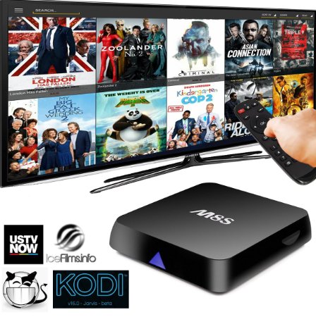 VENSMILE M8S Android TV BOX Fully Loaded KODI 14.2 Amlogic S812 4K Quad Core Google Android 4.4 Streaming Media Player 2GB 8GB Dual Band Wifi 2.4G/5G Smart TV Stick Android Mini PC DLNA Miracast Box