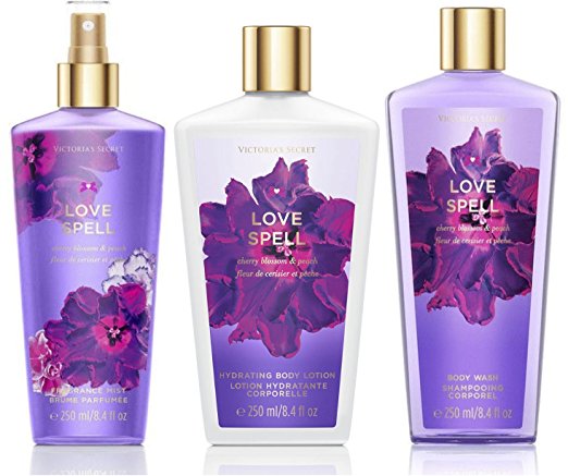 Victoria's Secret Love Spell Gift Set - Mist, Lotion, Body Wash