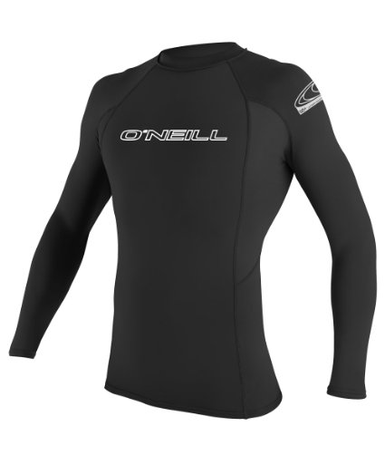 O'Neill Wetsuits UV Sun Protection Mens Basic Skins Long Sleeve Crew Sun Shirt Rash Guard