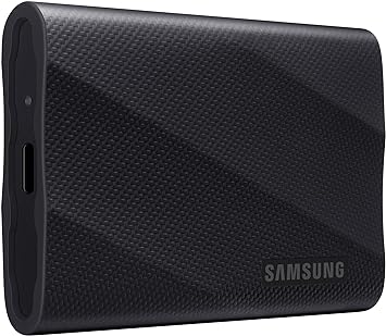 SAMSUNG T9 1TB, Portable SSD, up to 2000MB/s, USB 3.2 Gen 2x2 (20Gbps) NVMe, Rugged, for Photographers, Content Creators and Gaming, External Solid State Drive (MU-PG1T0B/AM)