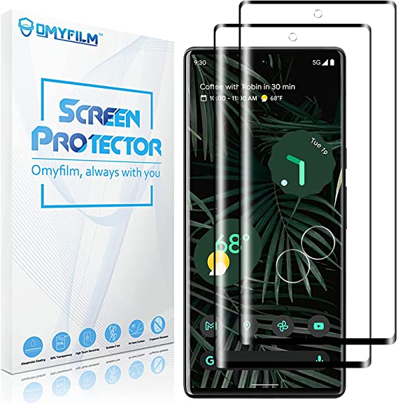 [2 Pack] OMYFILM Screen Protector for Google Pixel 6 Pro [Anti-scratches] Pixel 6 Pro Tempered Glass [High Clarity] Glass Screen Protector for Google Pixel 6 Pro