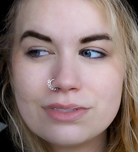 Silver Nose Ring - Silver Nose Hoop - Indian Nose Ring - Tribal Nose Ring - Nose Jewelry - Nose Piercing - Nostril Ring - Nostril Jewelry