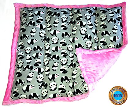 Weighted Sensory Lap Pads - from 3 to 12 lbs & More than 10 Designs (5 lbs, Panda Party!)