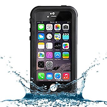 iPhone SE Waterproof Case iPhone 5/5S Waterproof Case,Caka Full-Body Underwater Waterproof Shockproof Dirtproof Durable Full Sealed Protection Case Cover For Apple Iphone SE/5/5S - (Black)