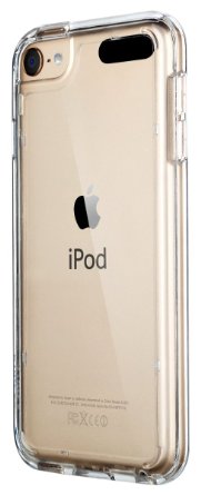 ULAK Soft TPU Bumper PC Back Hybrid Case for iPod Touch 6iPod Touch 5 - Retail Packaging - Clear Slim