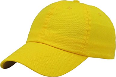 Classic Cotton Dad Hat Adjustable Plain Cap. Polo Style Low Profile (Unstructured)