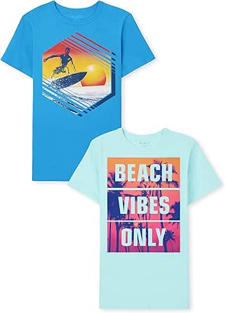 The Children's Place Boys Graphic Tee, Multipacks