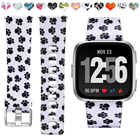 Maledan Bands Compatible with Fitbit Versa Women Men Large Small, Breathable Replacement Strap Accessories Wristbands Compatible with Fitbit Versa Watch/Versa Lite/Versa Special Edition