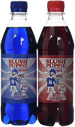 Slush Puppie Blue Raspberry and Cherry Syrup, 500 ml