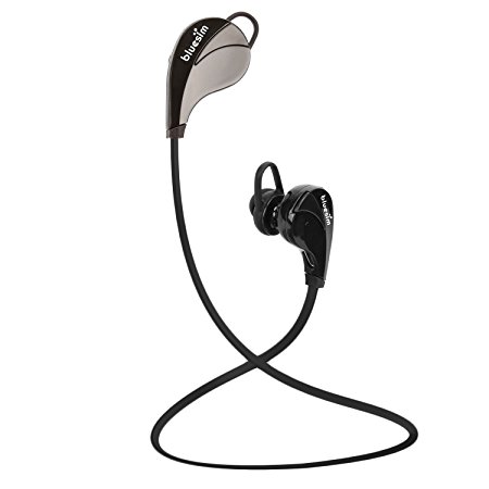 Sport Bluetooth Headphones, Bluesim Wireless Bluetooth Earphones Running IPX7 Sweatproof Headset with Built-In Mic - High Quality Sound - Lightweight & Magnetic - Maximum Comfort Earbuds